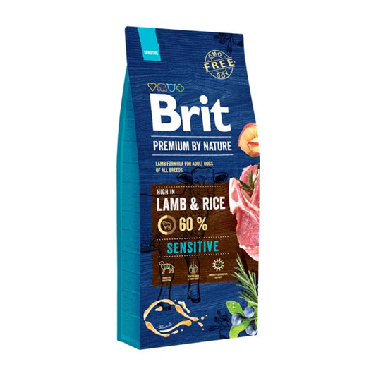 Brit Premium Sensitive - Cordero x 15 kg